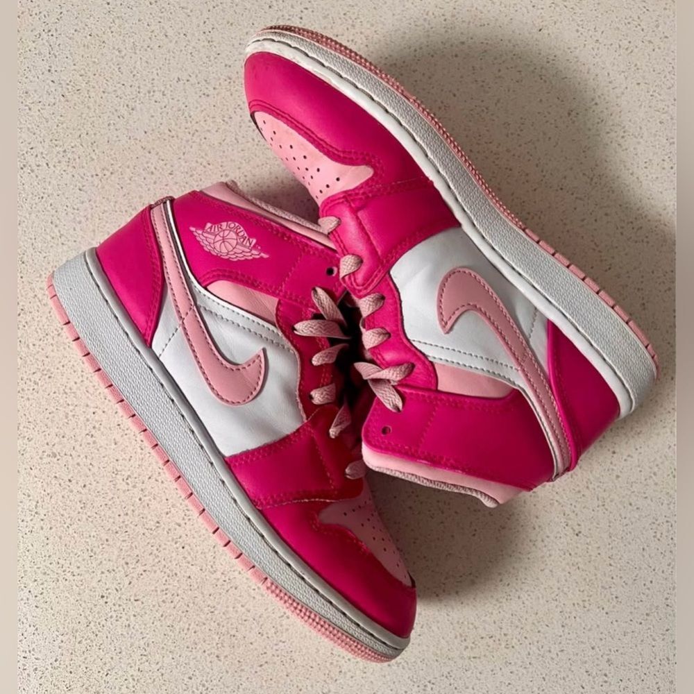 Nike Jordan 1 Mid Pink Barbie Youth
